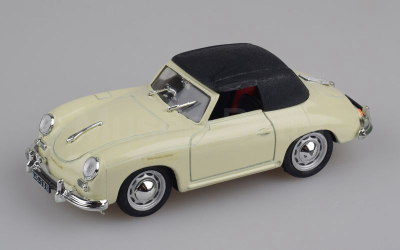 BRUMM (R118) Porsche 356 (T0) "Stuttgart" cabriolet chiuso 1954 panna