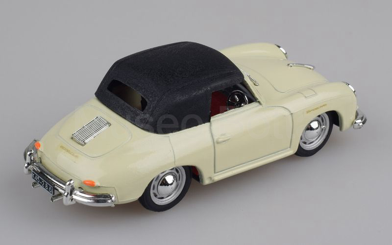 BRUMM (R118) Porsche 356 (T0) "Stuttgart" cabriolet chiuso 1954 panna