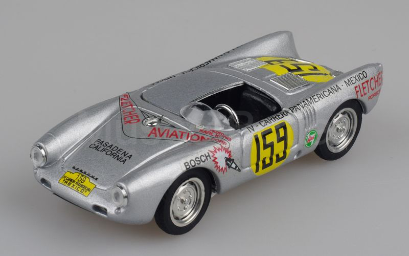 BRUMM (R235A) Porsche 550 spyder Carrera Panamericana 1953 n° 159 argento