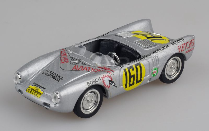 BRUMM (R235B) Porsche 550 spyder Carrera Panamericana 1953 n° 160 argento