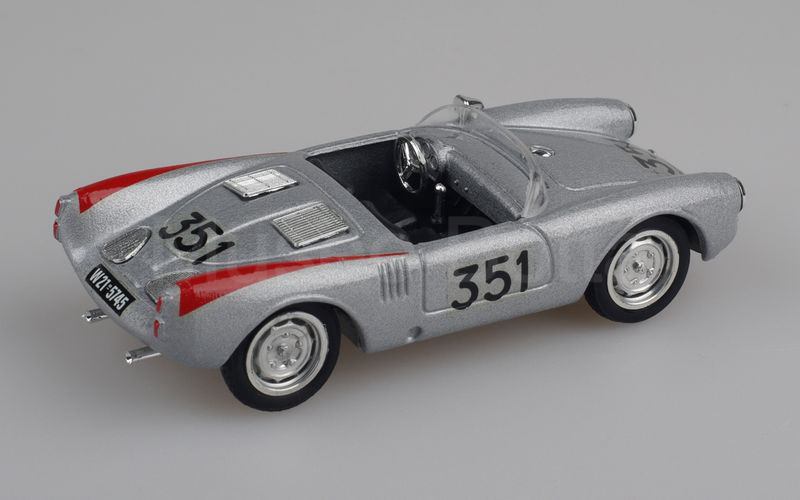 BRUMM (R195) Porsche 550 spyder 1.500 c.c. Mille Miglia 1954 n° 351 argento