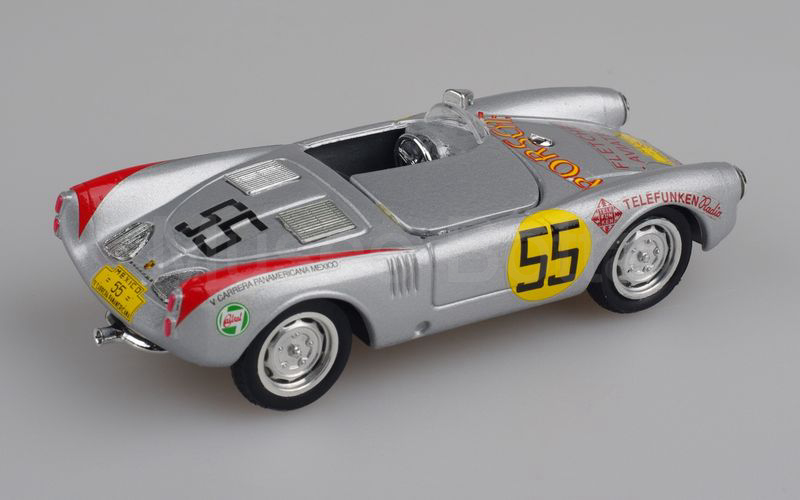 BRUMM (R275) Porsche 550 spyder 1.500 c.c. Carrera Panamericana 1954 n° 55 argento