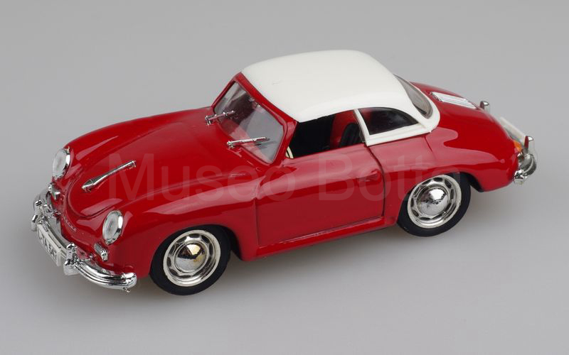 BRUMM (R314-03) Porsche 356 A (T2) cabriolet hard top 1957 bianco-rosso