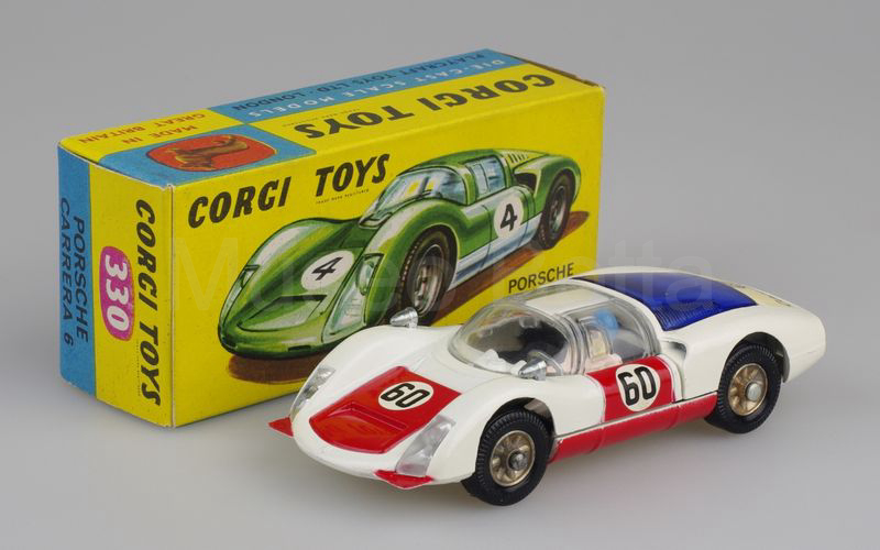 CORGI TOYS (330) Porsche 906 coupé 1966 bianco-rosso