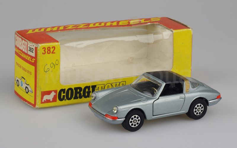 CORGI TOYS (382) Porsche 911 S 2.0 Targa chiuso 1966 azzurro chiaro metallizzato