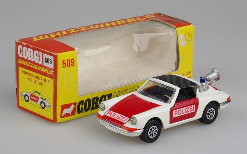 CORGI TOYS (509) Porsche 911 S 2.0 Targa chiuso 1966 "POLIZEI” bianco-rosso