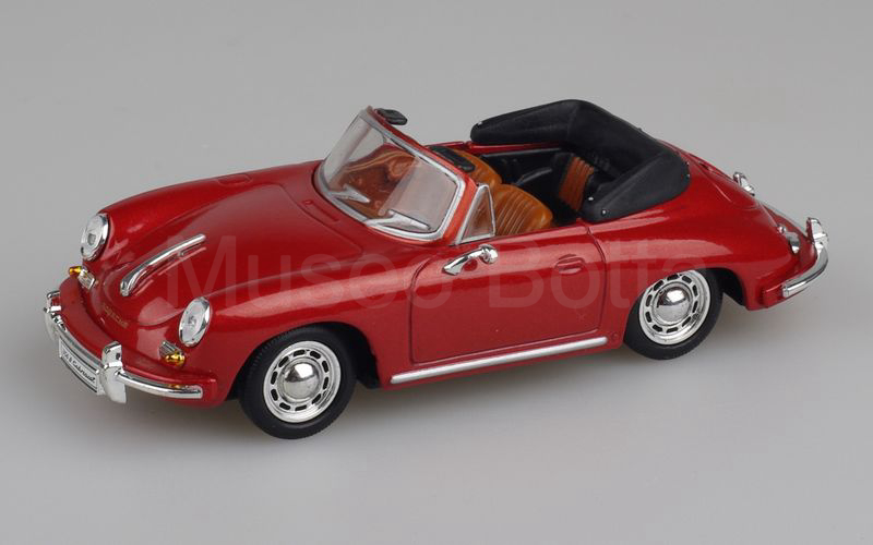 DE AGOSTINI PORSCHE COLLECTION (vol. 32) Porsche 356 B (T6) cabriolet aperto 1961 rosso arancio metallizzato