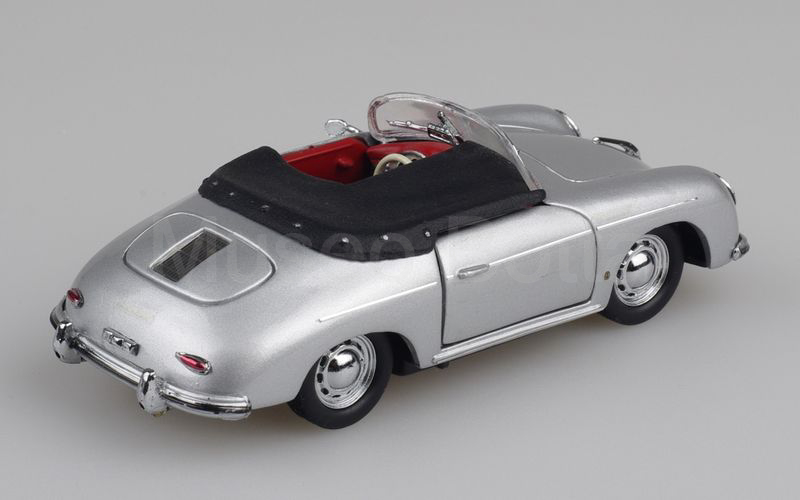 DETAIL CARS (223) Porsche 356 A (T1) Speedster aperto con cover tonneau 1957 argento