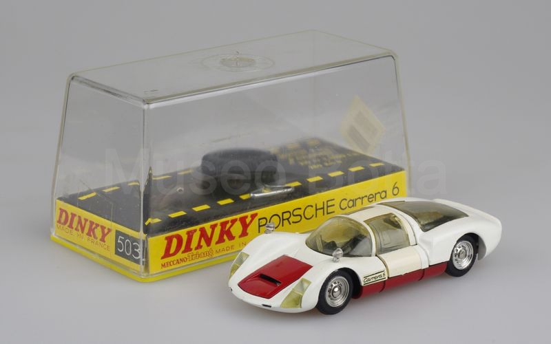 DINKY TOYS FRANCE (503) Porsche 906 coupé 1966 bianco-rosso