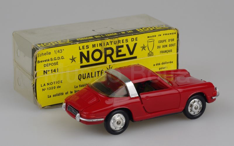 NOREV plastica (141) Porsche 911 L 2.0 Targa chiuso 1967 rosso