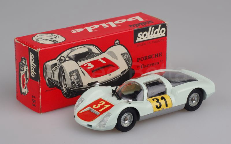 SOLIDO (151-8) Porsche Carrera 906-6 1966 verde chiarissimo-grigio argento