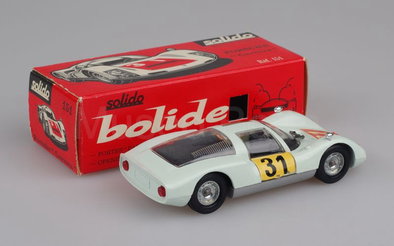 SOLIDO (151-8) Porsche Carrera 906-6 1966 verde chiarissimo-grigio argento