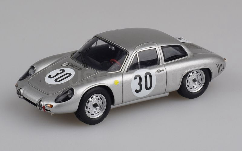 SPARK MODEL (S1966) Porsche 2000 GS-GT coupé Le Mans 1963 n°30 argento