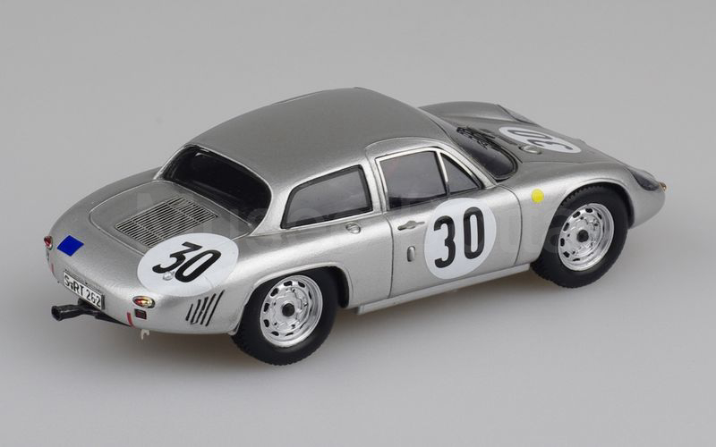 SPARK MODEL (S1966) Porsche 2000 GS-GT coupé Le Mans 1963 n°30 argento