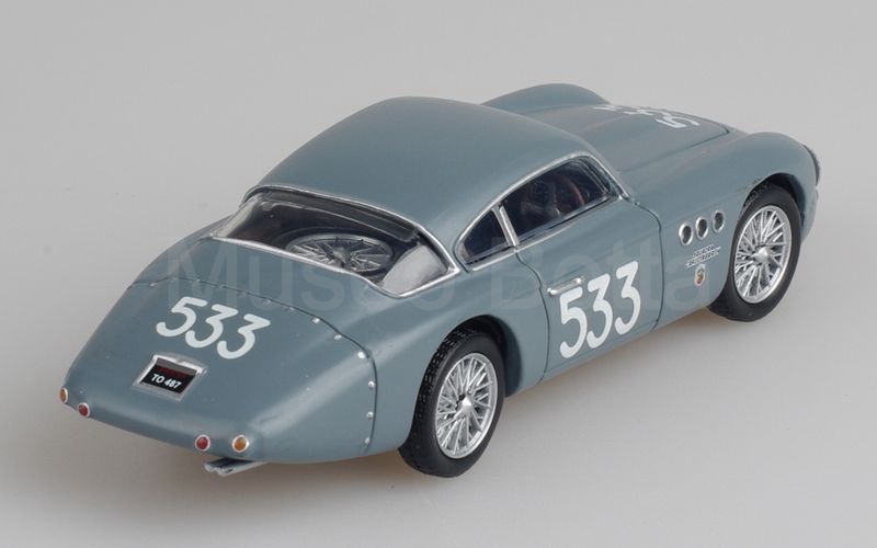 METRO per HACHETTE-ABARTH COLLECTION (vol. 62) Abarth 205 A "aerodinamica" Mille Miglia 1950 n° 533 grigio medio