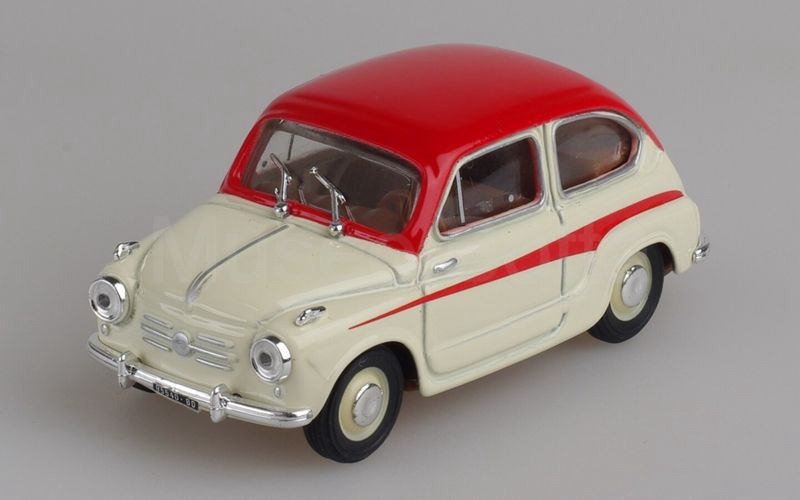 PROGETTO K (PK235) Fiat 600 derivazione Abarth 750 stradale 1957 rosso-panna