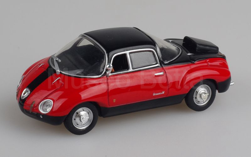 METRO per HACHETTE-ABARTH COLLECTION (vol. 25) Fiat Abarth 750 Vignale "Goccia" 1957 nero-rosso