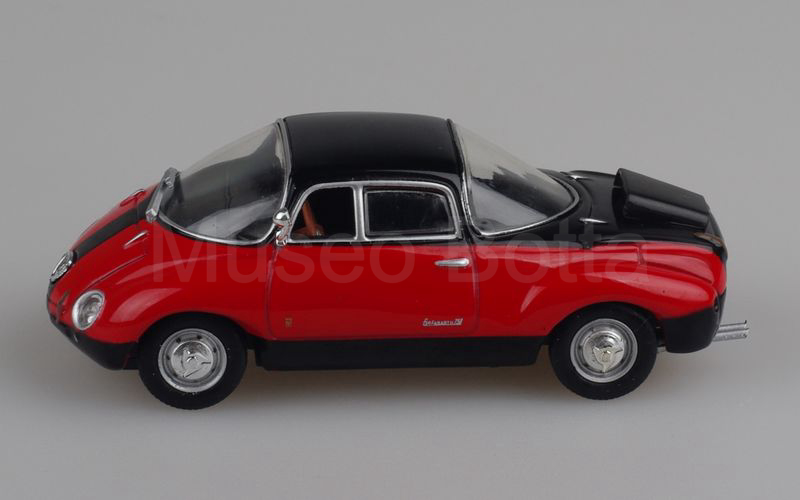 METRO per HACHETTE-ABARTH COLLECTION (vol. 25) Fiat Abarth 750 Vignale "Goccia" 1957 nero-rosso