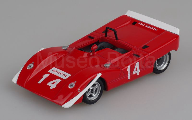 METRO per HACHETTE-ABARTH COLLECTION (vol. 65) Fiat Abarth 2000 Spider Prototipo SE 014 “Cuneo” n° 14 Mugello 1969 rosso