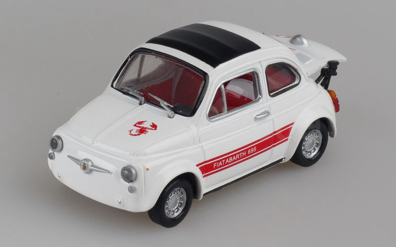 METRO per HACHETTE-ABARTH COLLECTION (vol. 4) Fiat Abarth 695SS assetto corsa 1965 bianco