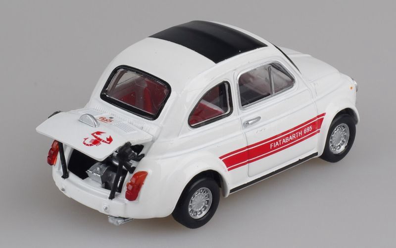 METRO per HACHETTE-ABARTH COLLECTION (vol. 4) Fiat Abarth 695SS assetto corsa 1965 bianco