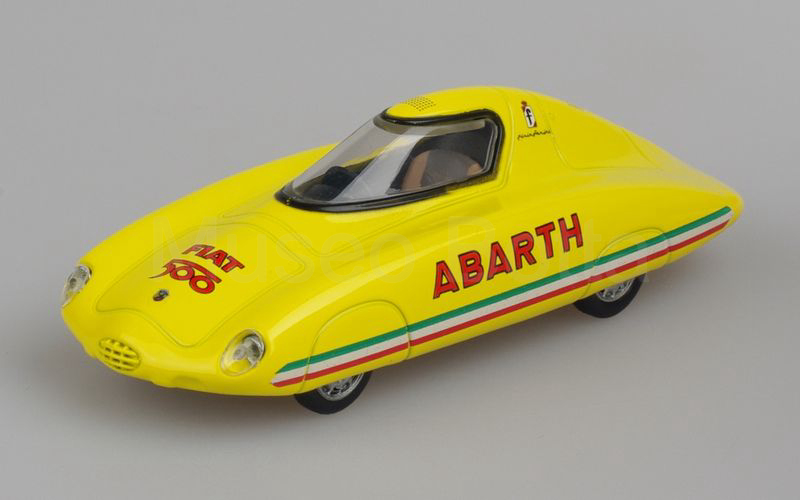 METRO per HACHETTE-ABARTH COLLECTION (vol. 11) Fiat Abarth Nuova 500 Record Pinifarina 1ª versione Monza settembre 1958 giallo