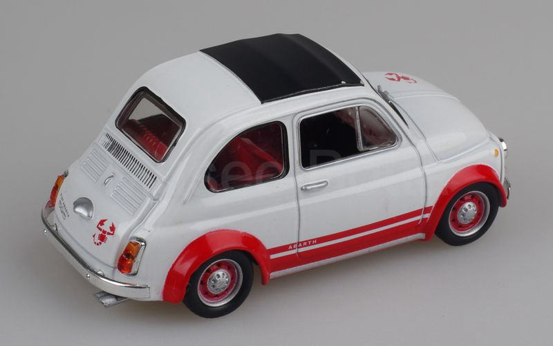 METRO per HACHETTE-ABARTH COLLECTION (vol. 23) Fiat Abarth 595 Competizione 1970 bianco-rosso