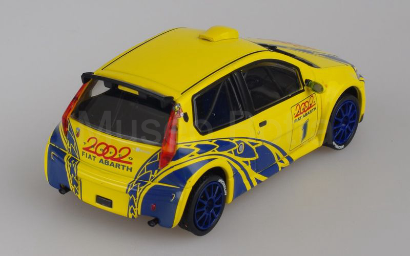 METRO per HACHETTE-ABARTH COLLECTION (vol. 33) Fiat Abarth Punto Super 1600 Rally 2002 giallo-blu