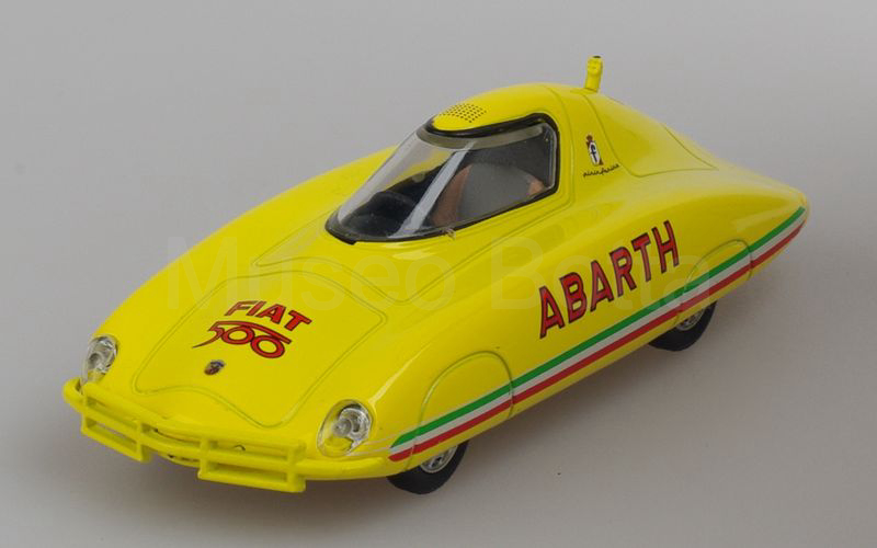 METRO per HACHETTE-ABARTH COLLECTION (vol. 40) Fiat Abarth Nuova 500 Record Pininfarina 2ª versione Monza settembre-ottobre 1958 giallo