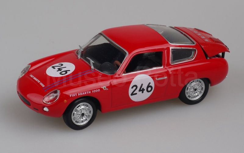 METRO per HACHETTE-ABARTH COLLECTION (vol. 55) Fiat Abarth 1000 Bialbero Bologna-Raticosa 1963 n° 246 rosso