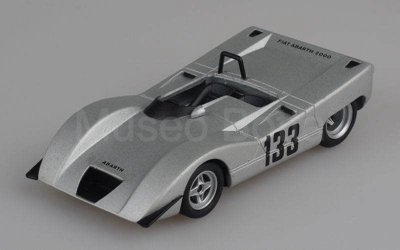 METRO per HACHETTE-ABARTH COLLECTION (vol. 61) Fiat Abarth 2000 Sport Prototipo Cuneo (SE014) Ampus 1969 n° 133 alluminio