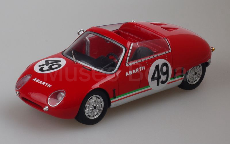 SPARK MODEL (S1336) Fiat Abarth 700 Spider Sport Le Mans 1961 n° 49 rosso