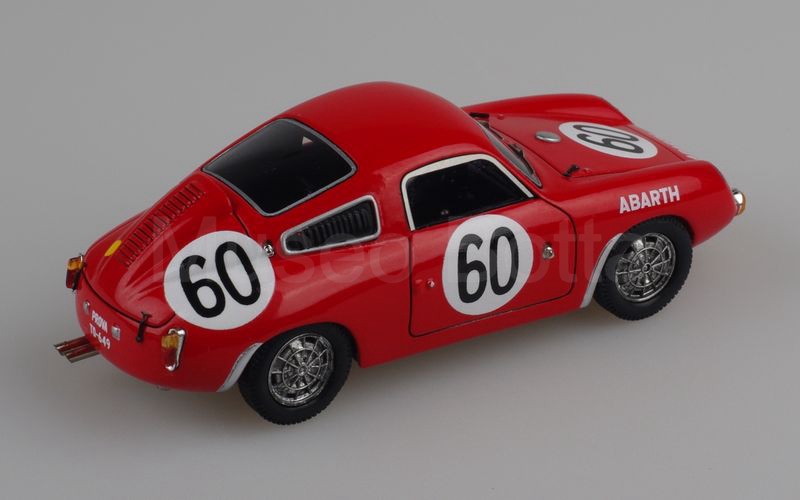 SPARK MODEL (S1333) Fiat Abarth 850 S berlinetta Corna Le Mans 1961 n° 60 rosso