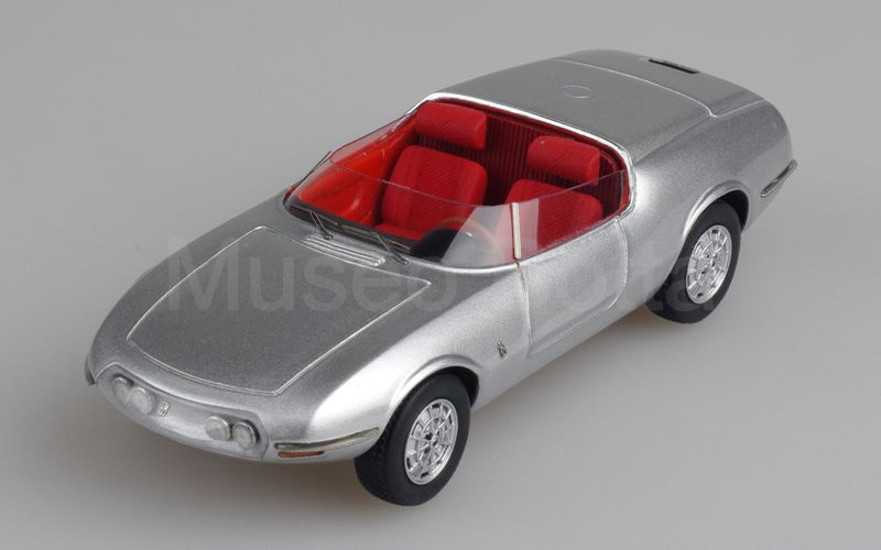 SPARK MODEL (S1302) Abarth OT 1000 Spider Pinifarina 1964 argento