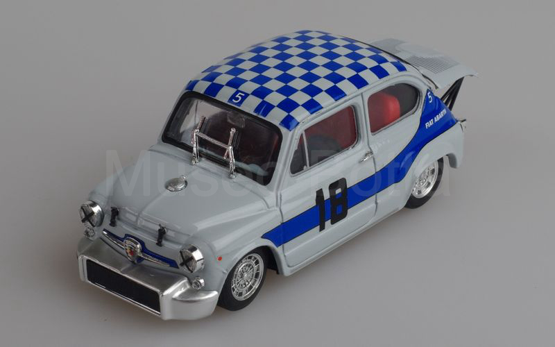 BRUMM (R381) Fiat Abarth 1000 berlina corsa Gruppo 5 4 ore Monza 1968 grigio-blu