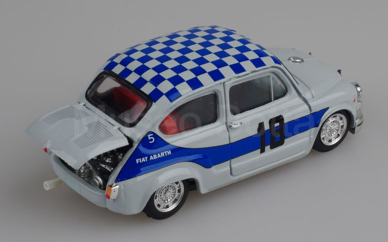 BRUMM (R381) Fiat Abarth 1000 berlina corsa Gruppo 5 4 ore Monza 1968 grigio-blu