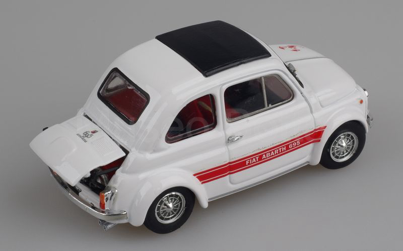 BRUMM (R463) Fiat Abarth 695 SS assetto corsa 1968 bianco