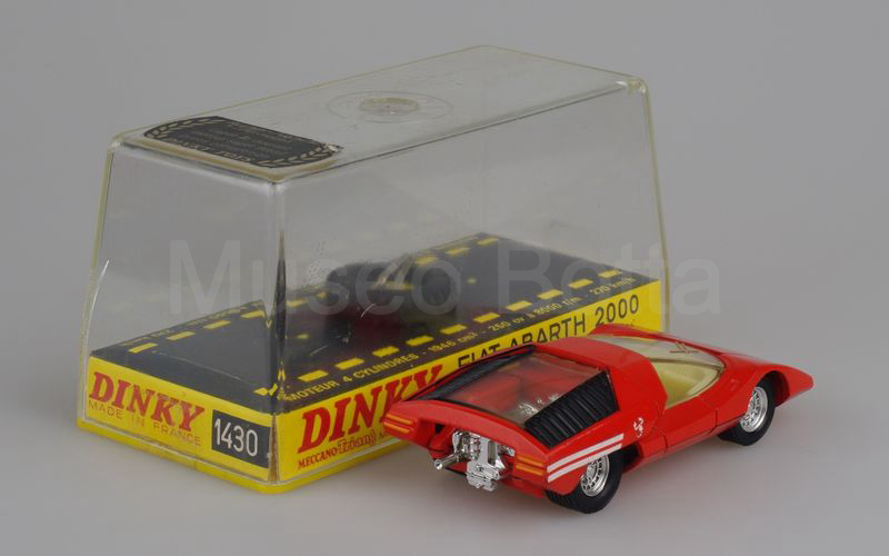 DINKY TOYS FRANCE (1430) Abarth 2000 Pininfarina 1969 arancio