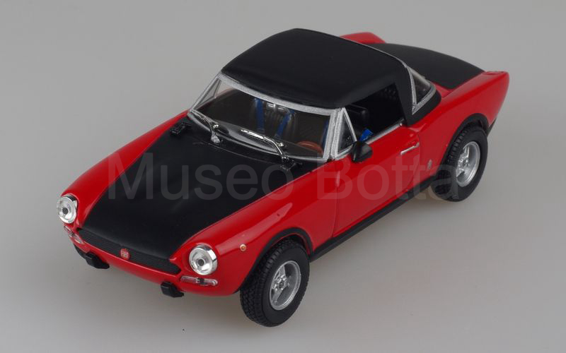 STARLINE MODELS per HACHETTE-FIAT STORY COLLECTION (vol. 12) Fiat 124 Abarth Rally 1972 rosso-nero