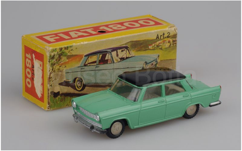 MERCURY 1:48 (2) Fiat 1800 berlina 1959/1961 nero-verde chiaro