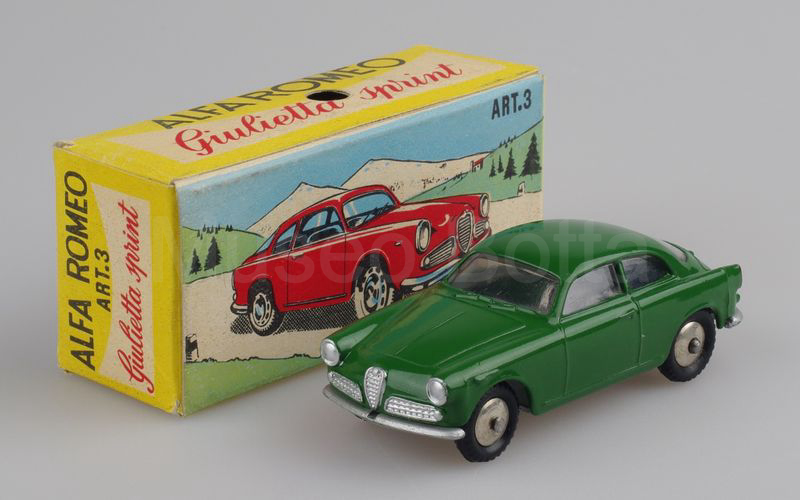 MERCURY 1:48 (3) Alfa Romeo Giulietta Sprint 2ª serie 1958/1964 verde medio