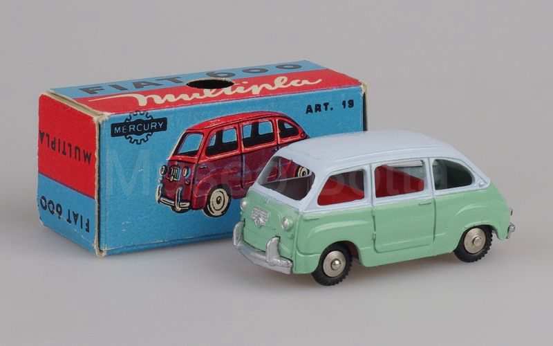 MERCURY 1:48 (19) Fiat 600 Multipla 1956-1960 azzurro chiaro-verde chiaro