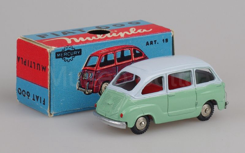 MERCURY 1:48 (19) Fiat 600 Multipla 1956-1960 azzurro chiaro-verde chiaro