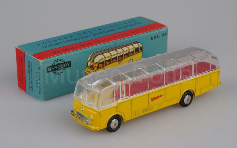 MERCURY 1:87 (25B) Saurer autopullman PTT giallo