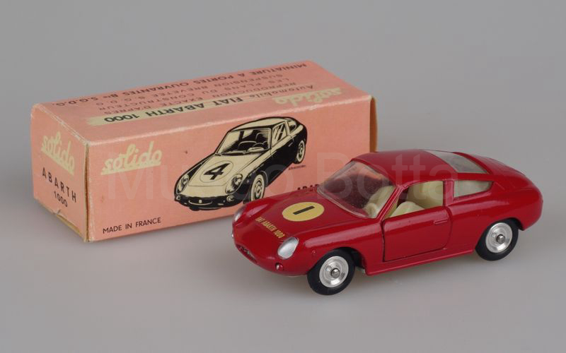 SOLIDO (124-1) Fiat Abarth 1000 1961 rosso scuro n. 1