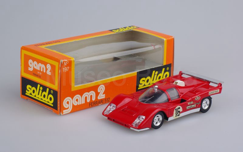 SOLIDO (197B) Ferrari 512M n° 16 Le Mans 1971 "D. PIPER" rosso