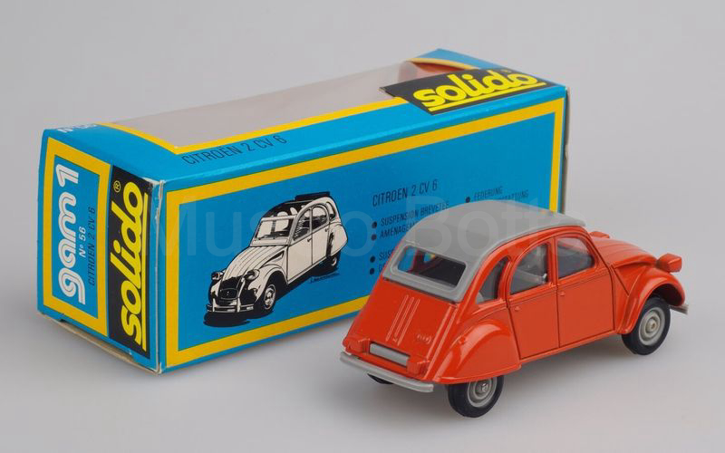 SOLIDO (56-A) Citroën 2 CV 6 1975 tetto chiuso arancio