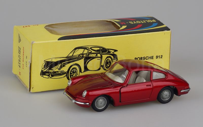 POLITOYS-M (527) Porsche 912 coupé 1965 rosso metallizzato