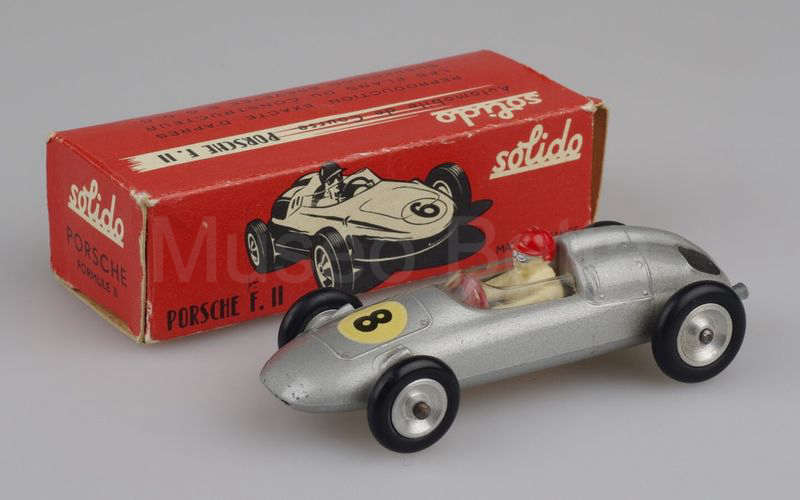 SOLIDO (117-1B) Porsche F. 2 1960 argento griglie nere