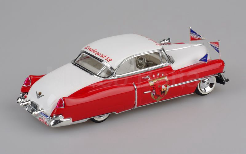 VITESSE (L068) Cadillac type 62 "LA VACHE QUI RIT" Tour de France 1958 bianco-rosso